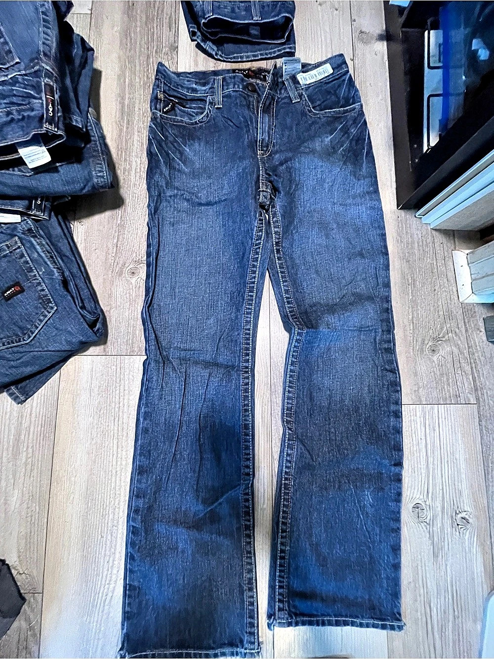 Ariat FR M4 Relaxed Boot Cut Jeans Cut Men's Jeans Waist 32 x 36